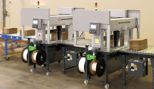 Automatische 4-Seiten-Besäum und Umreifungsmaschine - SIG-VCS TANDEM - SIGNODE - für Wellpappe / für Polypropylenbänder / mit hoher Drehzahl