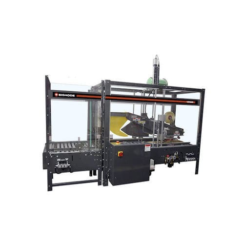 Kartonverschließer / 4 Klappen - LD-16AR - SIGNODE - mit Klebeband / vollautomatisch