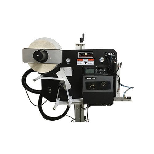 Selbstklebender Drucker mit Etikettenaufbringer - LX-800DT - SIGNODE - zur Seitenetikettierung / für Karton