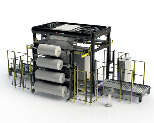 Vertikaler Stretchwickler - Multi FleXL - SIGNODE - automatisch / Paletten / mit Rollen