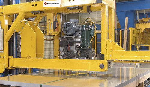 Automatische 4-Seiten-Besäum und Umreifungsmaschine - BRS - SIGNODE - Stangen / für Stäbe / für Metallbarren