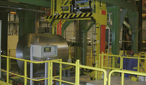 Automatische Umreifungsmaschine - SIGNODE - für Spulen / für CVT / für Kunststoffbänder
