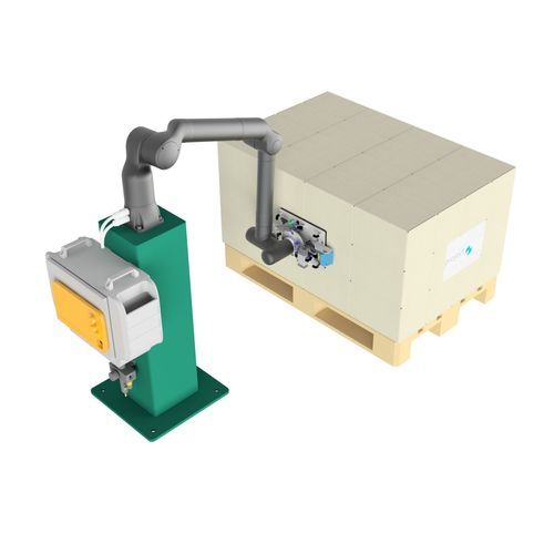 Vollautomatischer Etikettierer - PROLABEL C130 - project Automation & Engineering GmbH - für Verpackung / Paletten / zur Seitenetikettierung