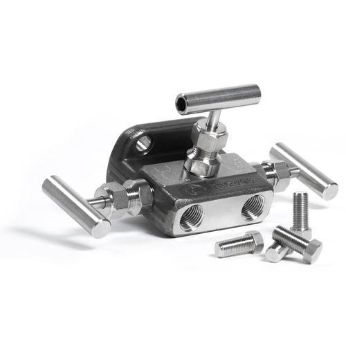 3-Wege-Verteilerblock - MBT-2.3DT - TECVAL, S.L. - Edelstahl / Hochdruck