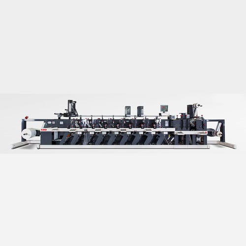 Inline-Flexodruckmaschine - FB series - Nilpeter - 8-Farben / für Papier / für Etiketten