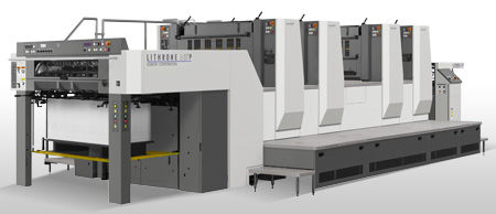 Druckmaschine per Rotogravur - LITHRONE A37P - Komori - 4-Farben / 2-Farben / doppelseitig