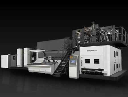 Drehbare Offsetpresse - SYSTEM 43 - Komori - 2-Farben / für Papier
