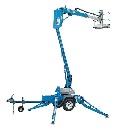 Gezogene Gelenkarbeitsbühne - TZ™-34/20 - Genie - pneumatisch / für Baustelle / selbstplanierend