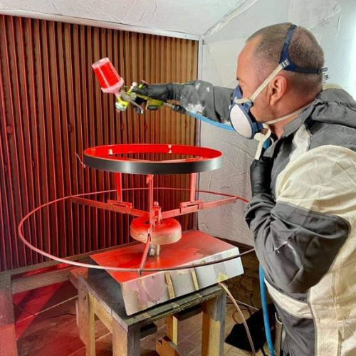 Offene Lackierkabine - TECHNICIS Filtration - für Einzelteile / mit Aktivkohlefilter / kompakt