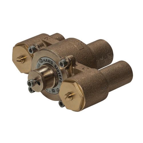 Thermostatisches Ventil / Temperaturstell - 9201EFE AXION® - Haws AG - Headquarters for Europe, Middle East and - Messing / für Wasser / 3-Wege