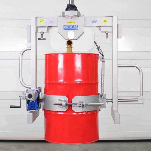 Manueller Fassheber - DRU02-WLC-SS-FB-Ex - STS - Bespoke Handling Equipment - Gabel / ATEX / Edelstahl