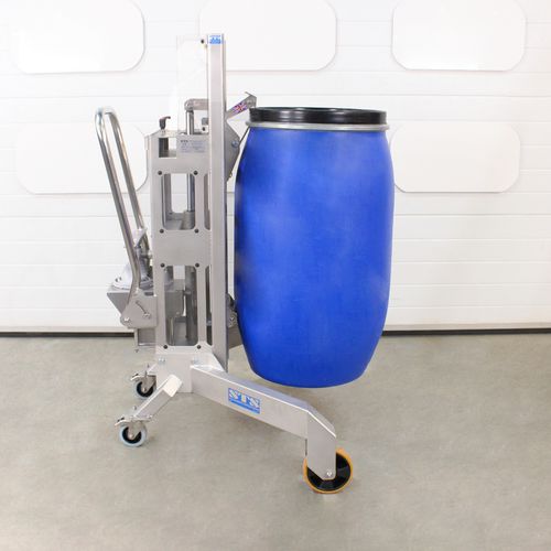 Hydraulischer Fassheber - DTP05-R500-SS - STS - Bespoke Handling Equipment - manuell / für die Lebensmittelindustrie / für die Pharmaindustrie