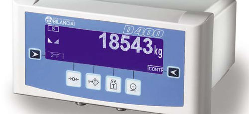 Waagenterminal mit LCD-Grafikdisplay - D400  - Soc Coop Bilanciai - auf Rack / Benchtop / staubdicht