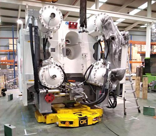 Elektrischer selbstfahrender Wagen - OX-ST - Ox Worldwide - 3-Achsen / für schwere Lasten / hydraulisch