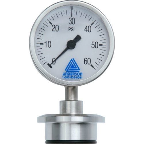 Relativdruckmanometer - EK - Anderson-Negele | Negele Messtechnik GmbH - mit Zifferblatt-Anzeige / Edelstahl / Rohrfeder