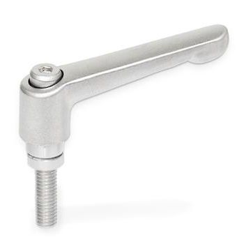Edelstahl-Klemmhebel - GN 911.3 - Otto Ganter GmbH & Co. KG - mit Außengewinde / verstellbar