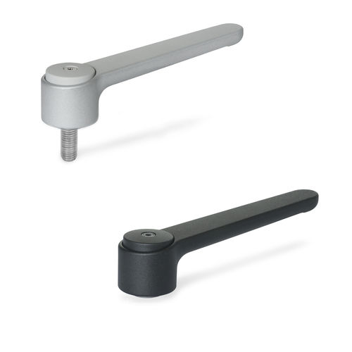 Verstellbarer Spannhebel - GN 126.1 - Otto Ganter GmbH & Co. KG - mit Außengewinde / mit Innengewinde
