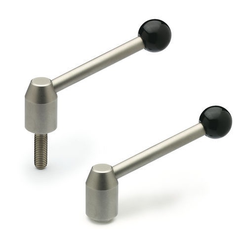 Edelstahl-Spannhebel - GN 212.5 - Otto Ganter GmbH & Co. KG - verstellbar / mit Außengewinde / mit Innengewinde