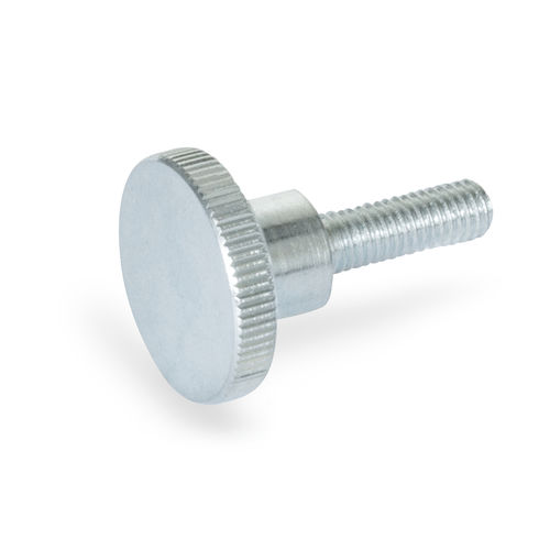 Gerändelte Schraube / aus verzinktem Stahl - DIN 464 - Otto Ganter GmbH & Co. KG - mit Gewinde