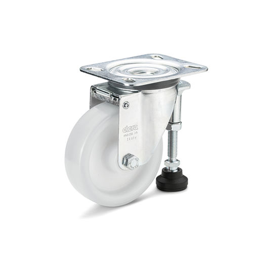 Lenkrolle - GN 22892 - Otto Ganter GmbH & Co. KG - mit Grundplatte / für mittelschwere Lasten / Industrie