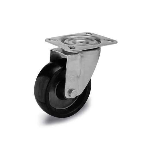 Lenkrolle - GN 22894 - Otto Ganter GmbH & Co. KG - mit Grundplatte / für Wagen / für mittelschwere Lasten
