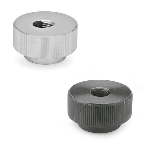 Gerändelte Mutter - GN 6303.1 - Otto Ganter GmbH & Co. KG - Metall / Gewinde / Sicherheit