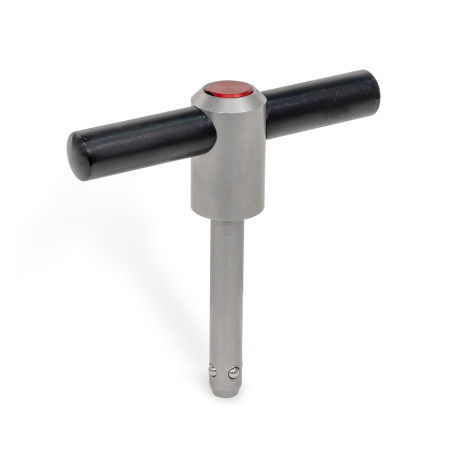 Edelstahl-Kugelsperrbolzen - GN 1131 - Otto Ganter GmbH & Co. KG - mit Knopf / mit T-Griff