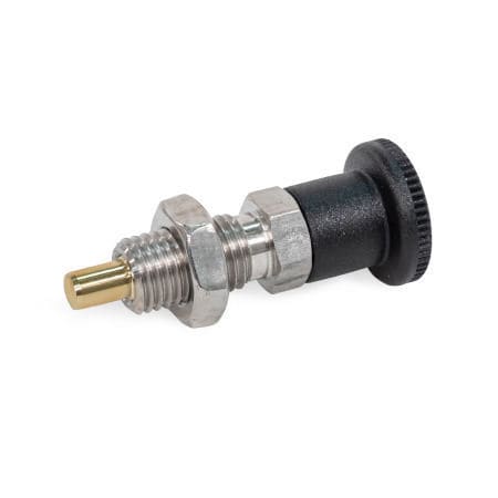 Technopolymer-Arretierbolzen - GN 81700 - Otto Ganter GmbH & Co. KG - Edelstahl / Gewinde / verriegelbar