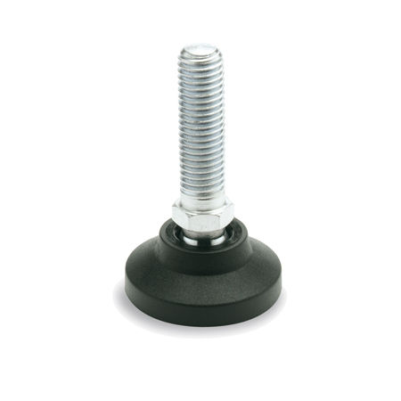 Maschinenfuß - GN 343.4 - Otto Ganter GmbH & Co. KG - Polyamid / Edelstahl / Nivellier