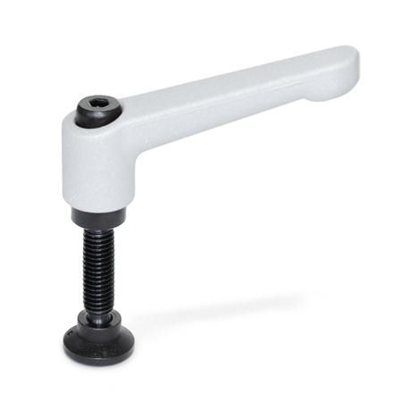 Kunststoff-Klemmhebel - GN 306 - Otto Ganter GmbH & Co. KG - verstellbar / mit Außengewinde