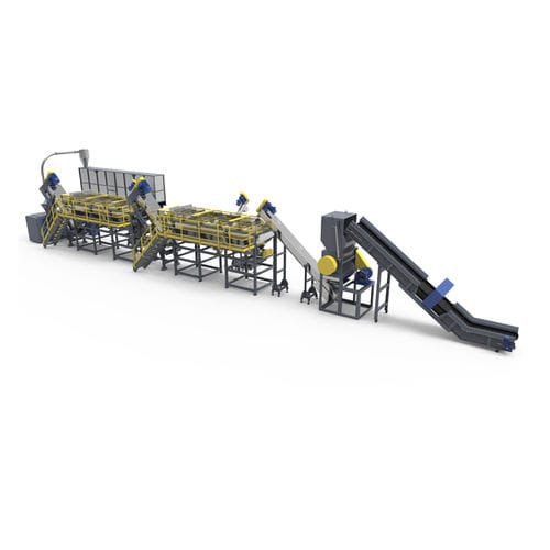Recyclinganlage für PE - BORETECH - für Kunststoff-Folien / für Thermoplaste / mit Granulierung