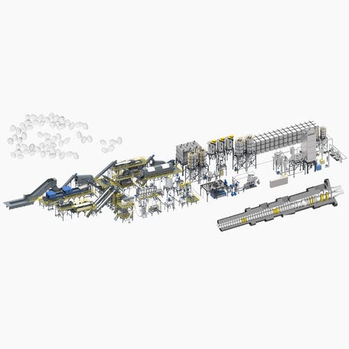 PET-Recyclinganlage - TL1500-02 - BORETECH - für Flaschen / durch Waschen