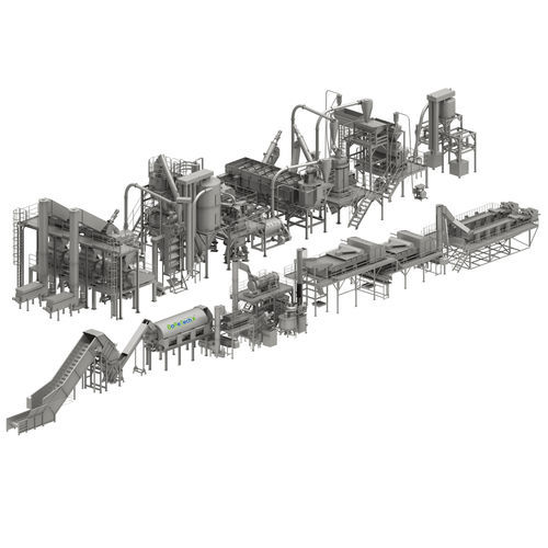 Recycling-Anlage / Kunststoff - TL9000-01 - BORETECH - für Flaschen / für die Lebensmittelindustrie / durch Mahlen