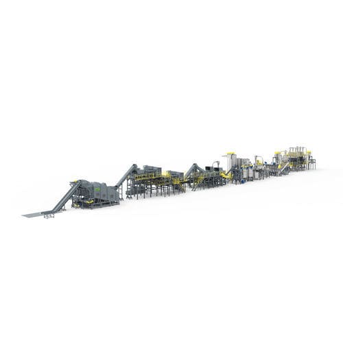 Recycling-Anlage / PET - BRT-TRAY 01 - BORETECH - für PP / für die Lebensmittelindustrie / für Flaschen