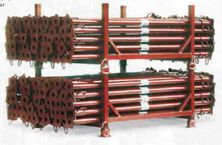 Rohrförmige Stütze - EURO PROPS  - Farina Formworks ITALY | Formworks | Props | Scaff - vertikal / Stahl / Push-Pull