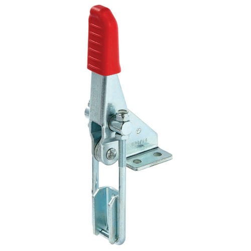 Gegenhalter Schnellspanner - T4-T40 - SPEEDY BLOCK - mit Parallelkolbenstange / aus verzinktem Stahl / geknickter Sockel