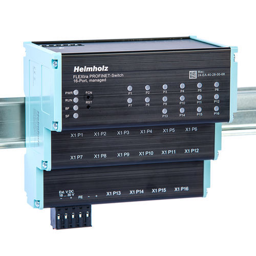 Ethernet-Switch / managed - FLEXtra STAGE  - Helmholz GmbH & Co. KG - 8 Ports / 12 Ports / 16 Ports