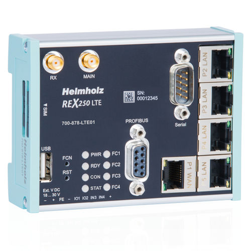 Daten-Router - REX 250  - Helmholz GmbH & Co. KG - WAN / Ethernet / Netzwerk