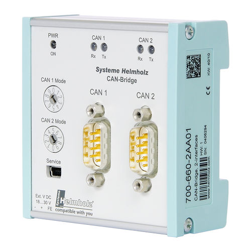 Gateway für Kommunikation - 700-660-2AA01 - Helmholz GmbH & Co. KG - Ethernet / CANbus / DeviceNet