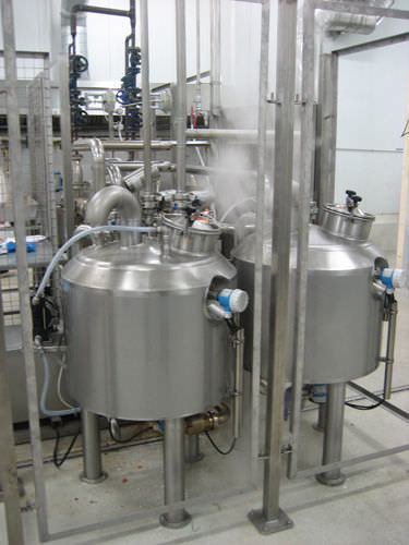 Mischbecken - Intranox - für Milch / Edelstahl / vertikal