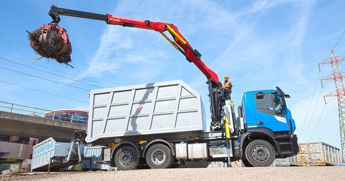 LKW-montierter Kran - TZ12  - Cranab - Teleskop / mit Gelenk / für die Recyclingindustrie