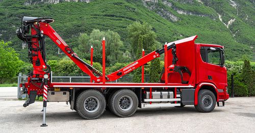 LKW-montierter Kran - TZ13 - Cranab - mit Gelenk / für Materialumschlag / kompakt