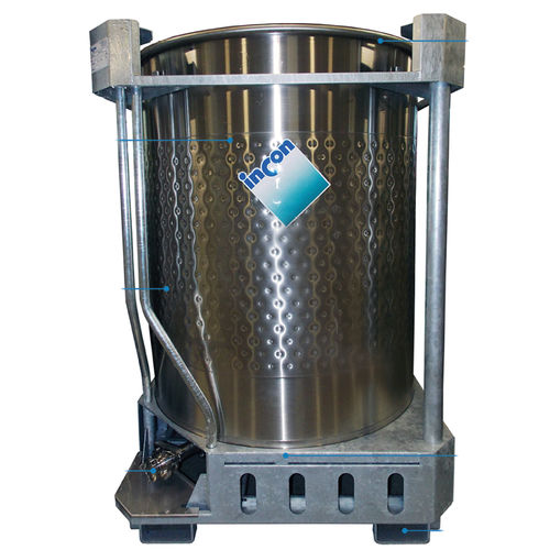 IBC-Behälter / Edelstahl - PLA series - INCON - für Lebensmittel / Chemikalien / für Pharmaprodukte
