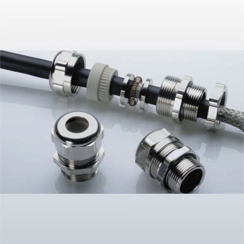 Kabelverschraubung mit EMV-Abschirmung - 50.-EMV series - Arihant Panel Fittings Private Limited - vernickeltes Messing / IP40 / metrisch