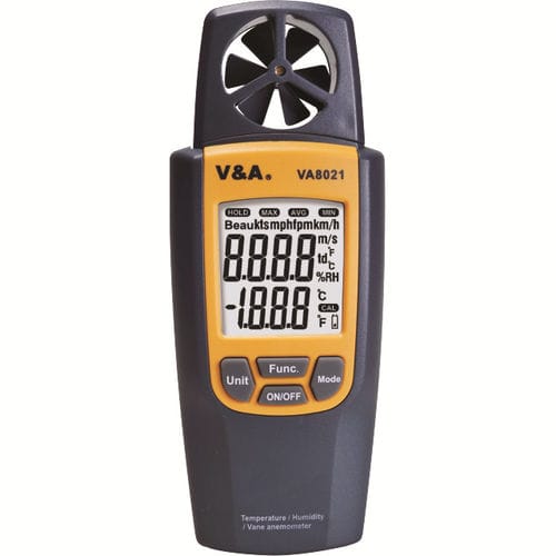 Flügelrad-Thermoanemometer - VA8021 - Shanghai Yi Hua V&A Instrument Co., Ltd. - tragbar / digital / Hygrometer