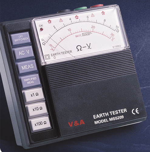 Erdungswiderstandstester - MS5209 - Shanghai Yi Hua V&A Instrument Co., Ltd. - tragbar / analog