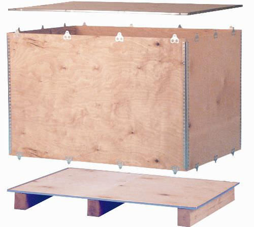 Sperrholzbehälter - ExPak P - Nefab - Lager / zusammenklappbar