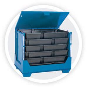 Stahl-Palettenbox - Nefab - für Gefahrstoffe