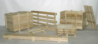 Holzpalettenbox - Panopack - Lager / mit Deckel