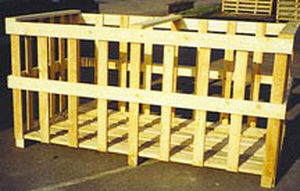 Holzpalettenbox - Panopack - Transport / durchbrochen